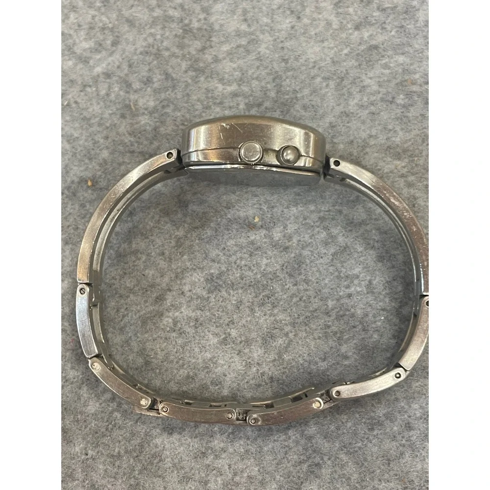Fossil Women's Silver Tone Digital Butterfly Love‎ Dial Watch Adj Works New Batt - Picture 5 of 6